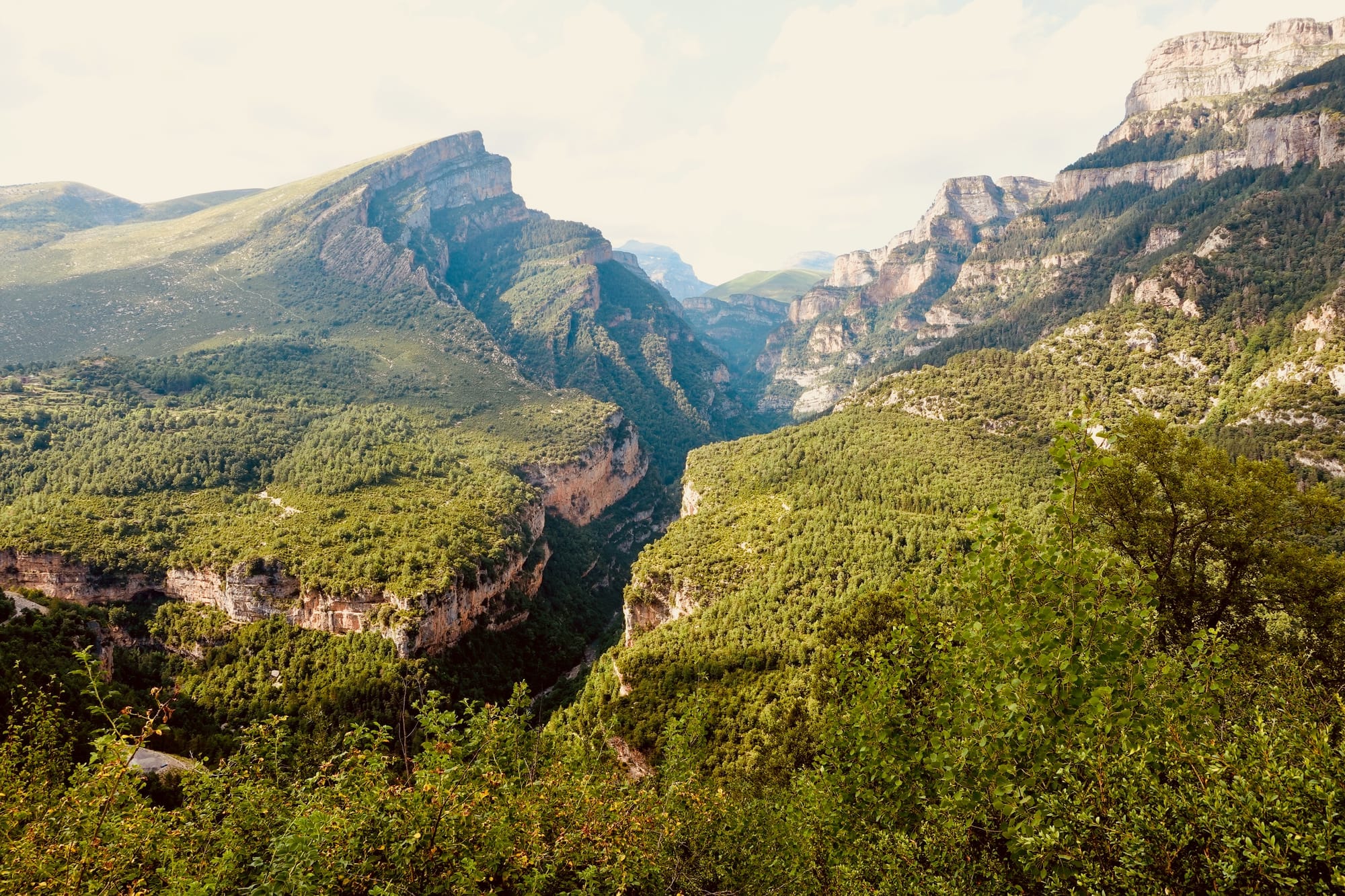 An image of a canyon in the Spanish Pyrenees