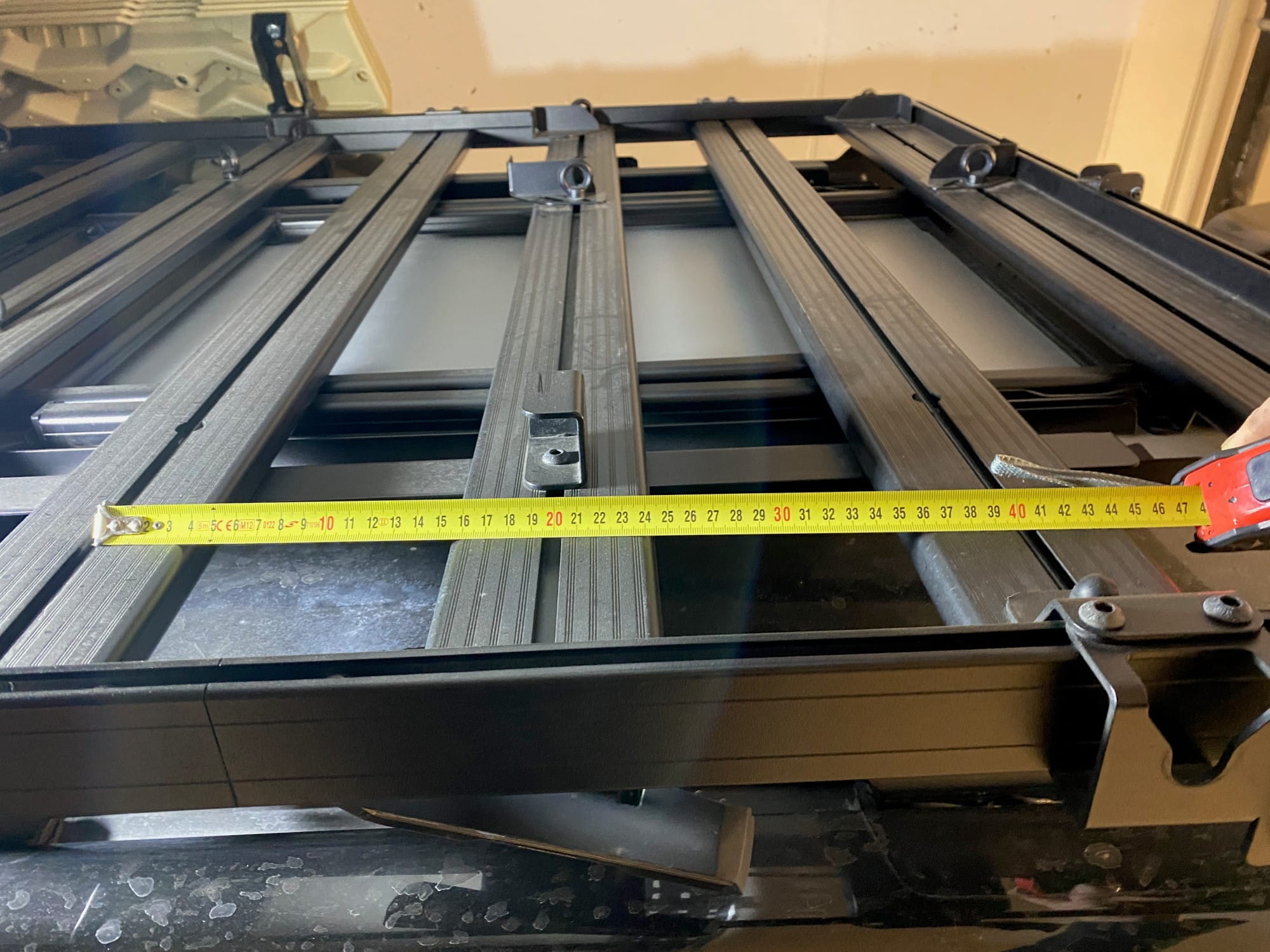 Measurements on our roof rack
